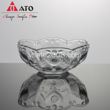 Glass Glass Candy Hộ gia dụng Sugar Bowl Container Galssware